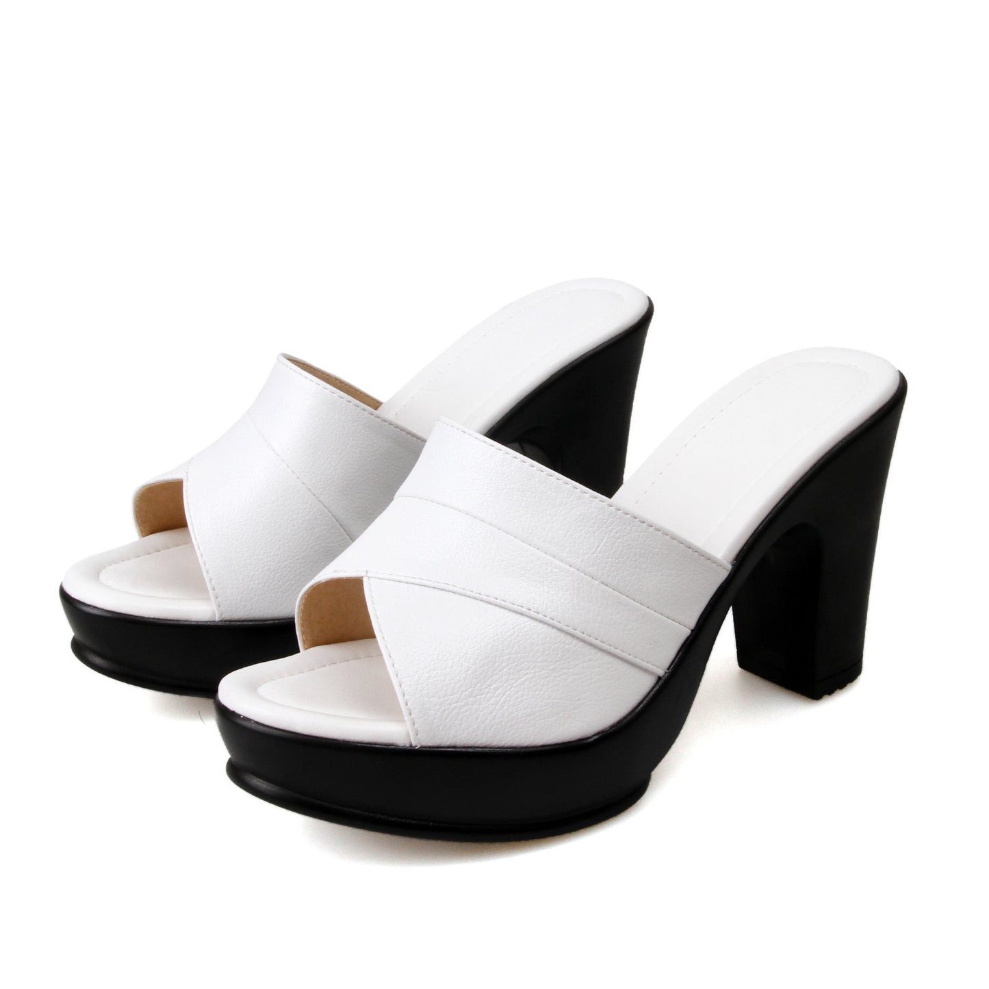 Women's Genuine Leather Platform Super High Heel Sandal