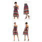 Bohemian Grand Dress with A One-word Collar To Wipe The Chest Women Dresses