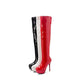 Women Patent Leather High Heel Platform Thigh High Boots