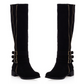 Winter Faux Suede Low Heeled Knee High Boots