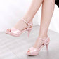 Ankle Straps Open Toe Sandals High Heel 9432