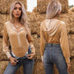 Flannel Hooded Jumpsuit Spring Trim Bottoms Women T Shirts