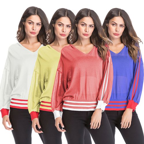 Perspective Sunscreen Hooded  Spring Loose-fitting Top Women T Shirts