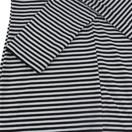Back Cross-striped Top Spring SlimMed Down  Women T Shirts