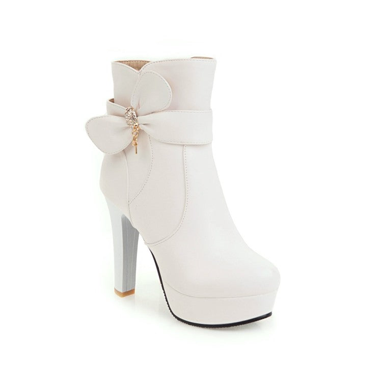 Tassel High Heels Ankle Boots Platform Zipper Women Shoes 76134578 – Shoeu