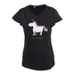 Unicorn Animal Pattern Print Top Round Collar Short-sleeved Women T Shirts